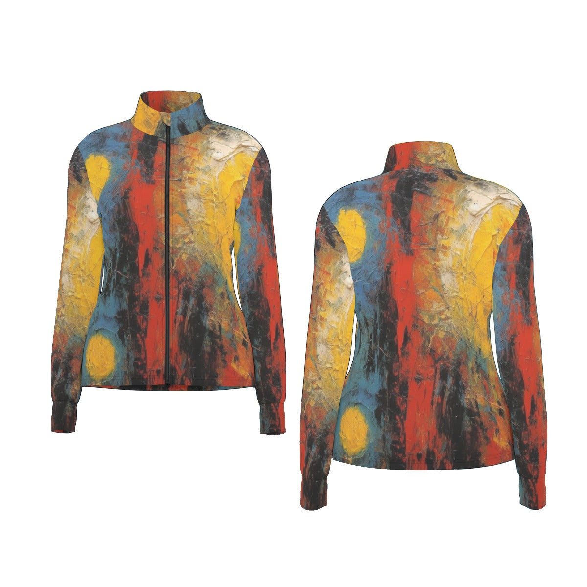 All-Over Print Women's Long Sleeve Thumbhole Jacket