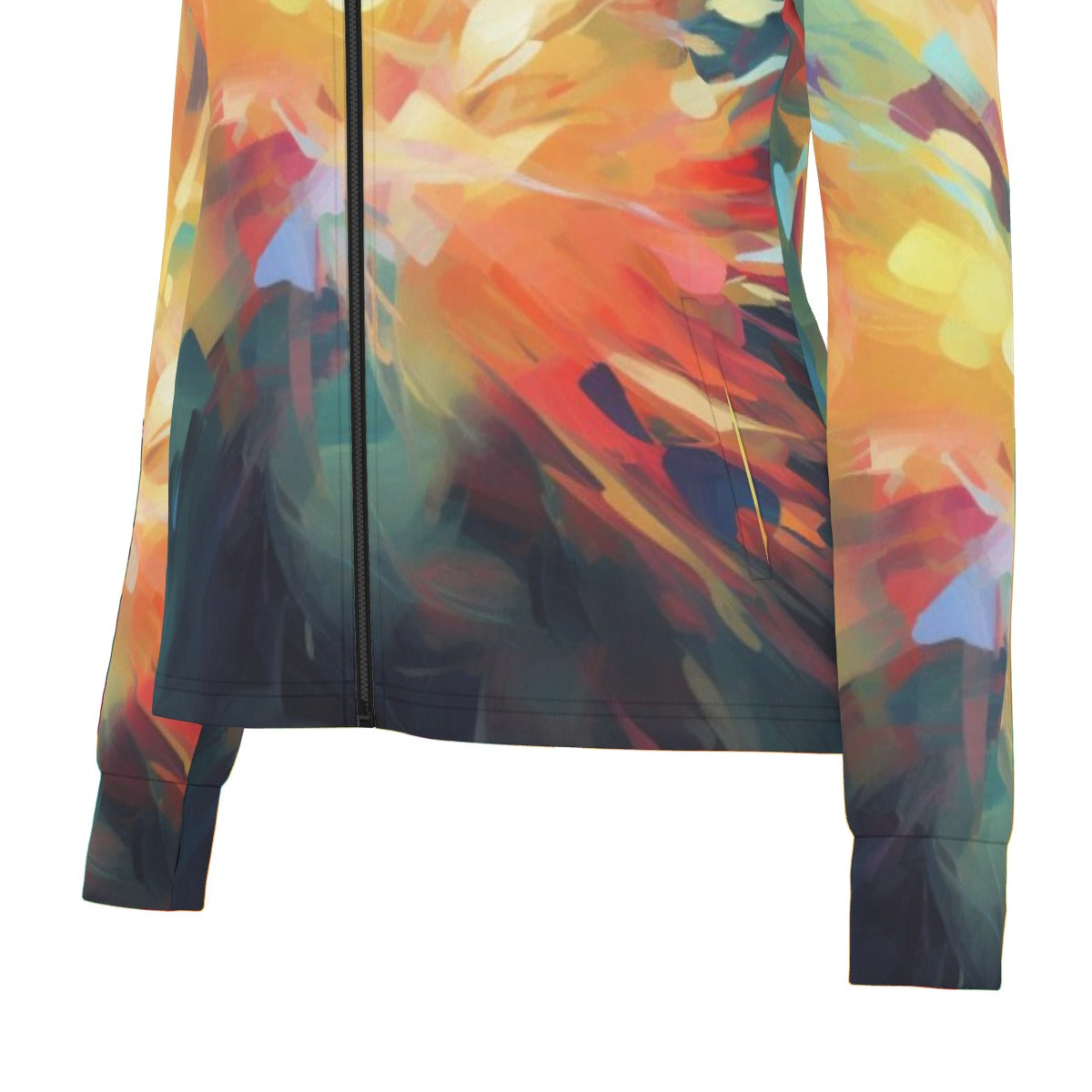 All-Over Print Women's Long Sleeve Thumbhole Jacket