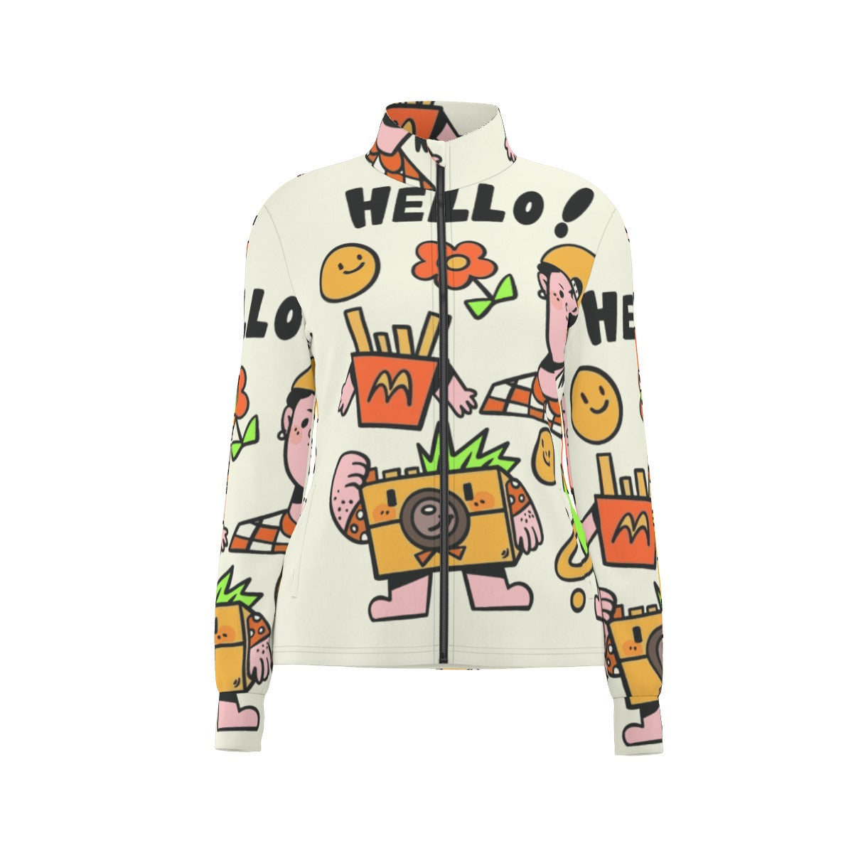 All-Over Print Women's Long Sleeve Thumbhole Jacket