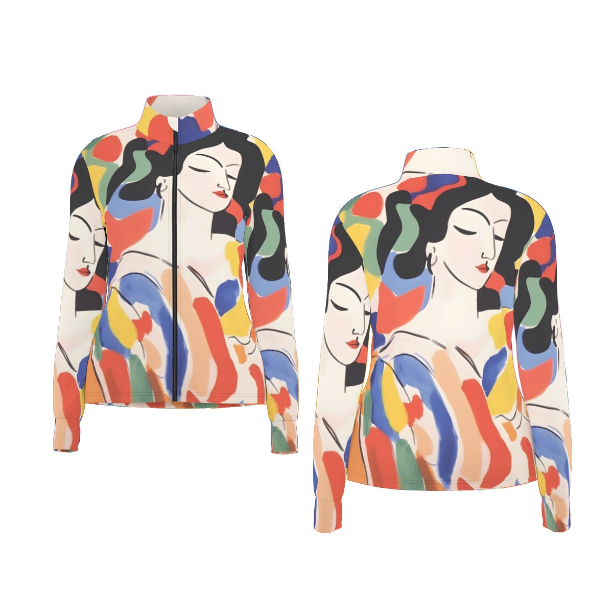 All-Over Print Women's Long Sleeve Thumbhole Jacket