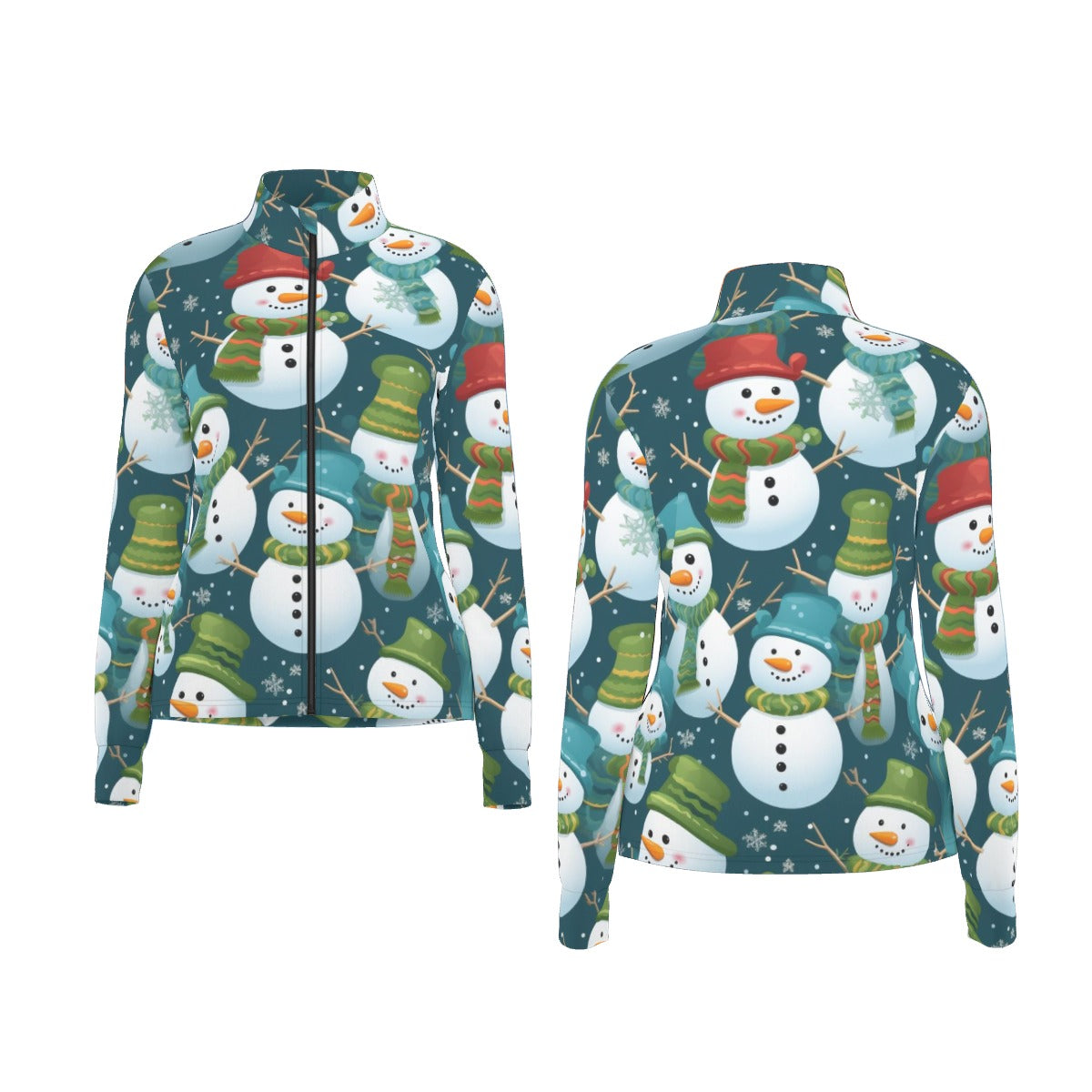 All-Over Print Women's Long Sleeve Thumbhole Jacket