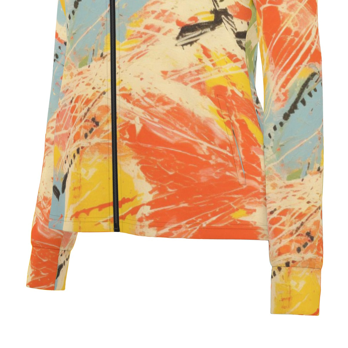 All-Over Print Women's Long Sleeve Thumbhole Jacket