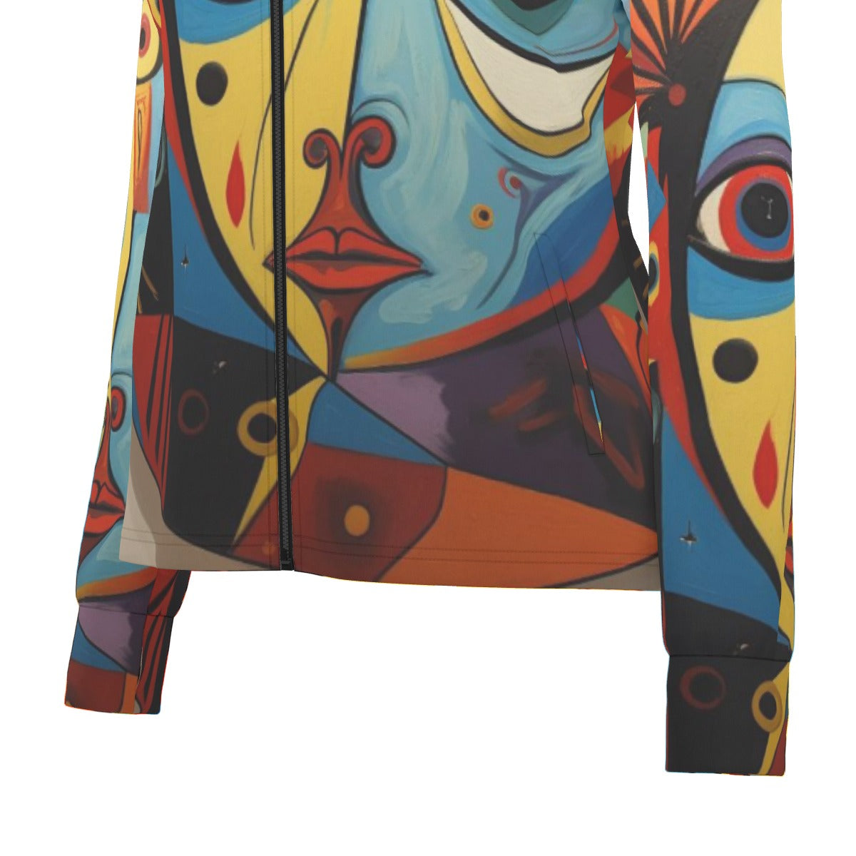 All-Over Print Women's Long Sleeve Thumbhole Jacket