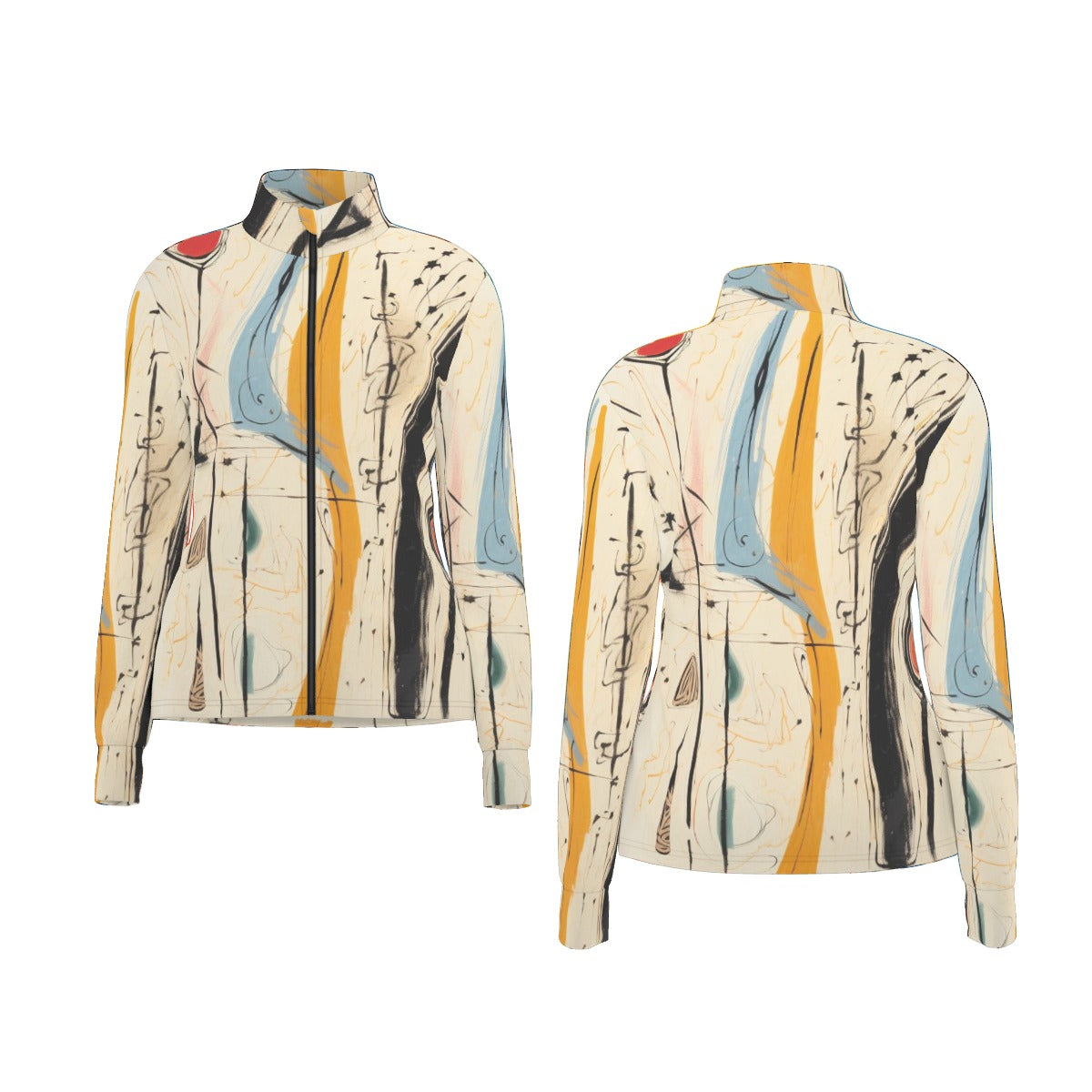 All-Over Print Women's Long Sleeve Thumbhole Jacket