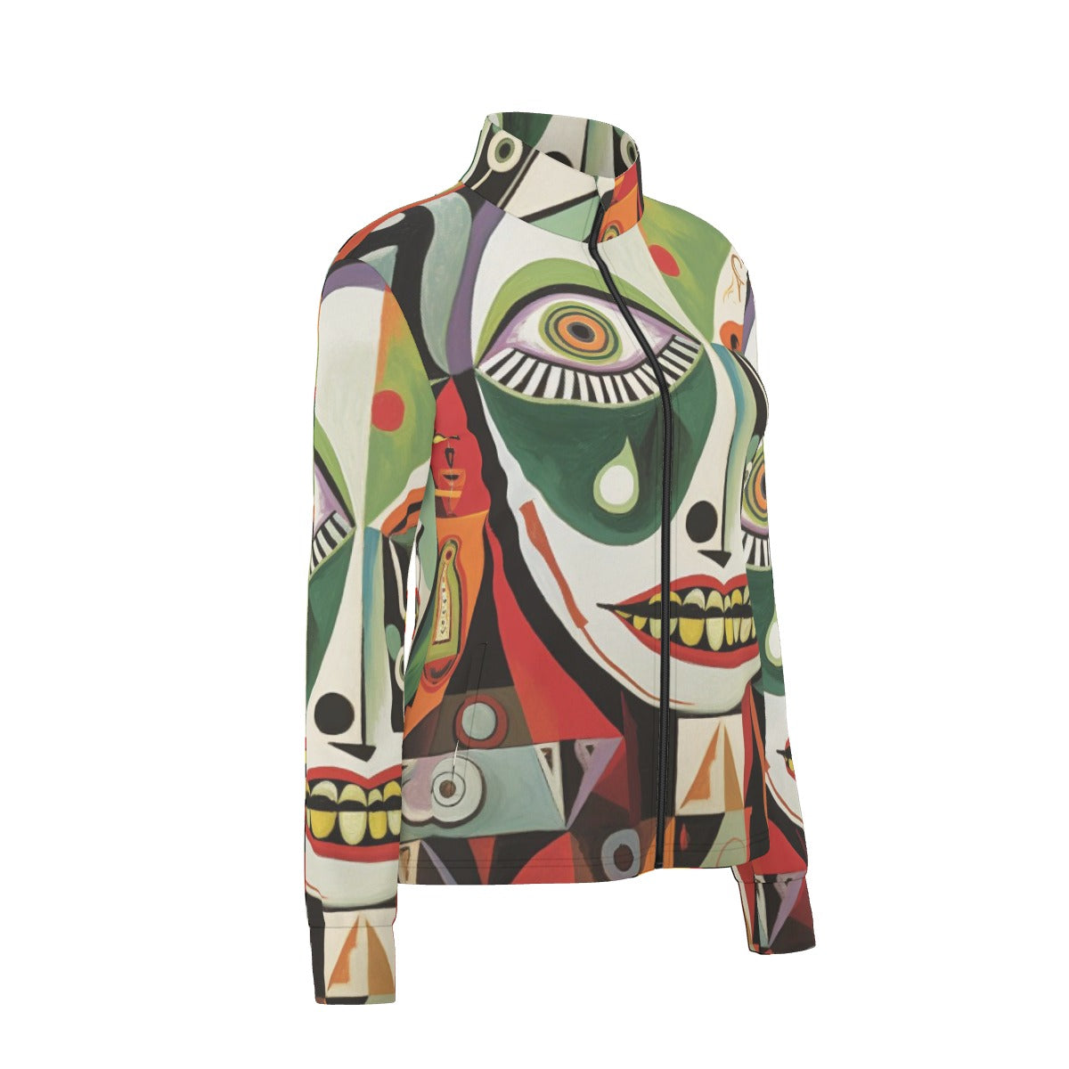 All-Over Print Women's Long Sleeve Thumbhole Jacket