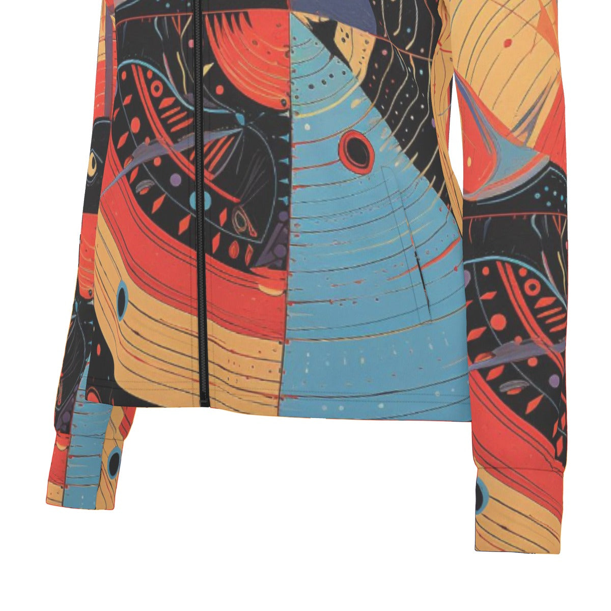 All-Over Print Women's Long Sleeve Thumbhole Jacket