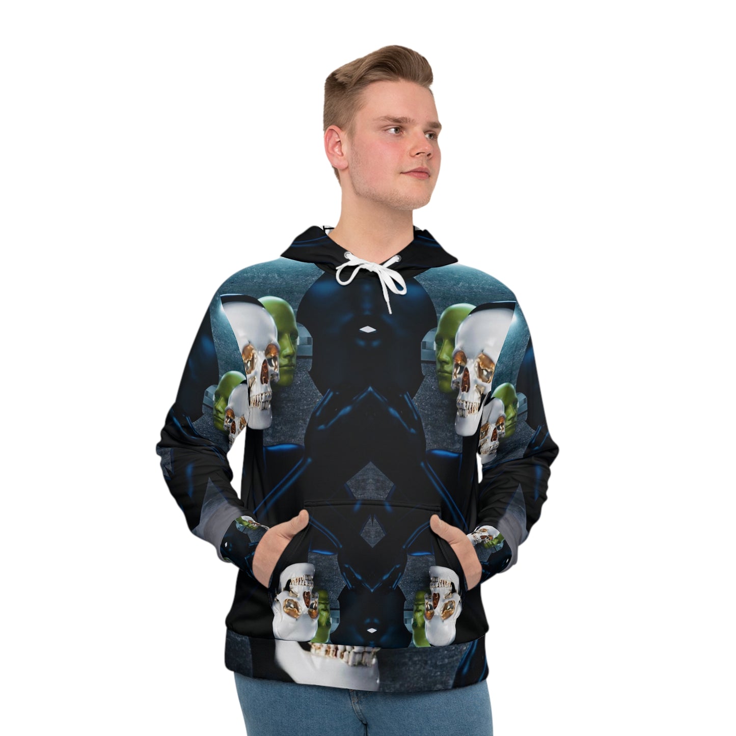 Men's Hoodie - Natural Skulls