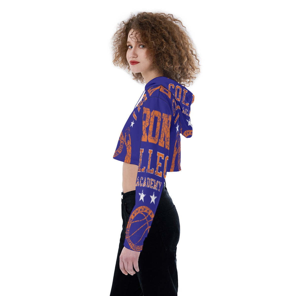 All-Over Print Women's Crop Top Hoodie