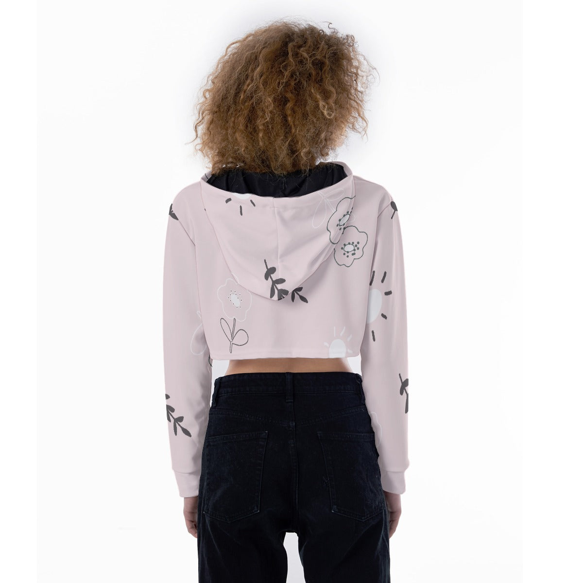All-Over Print Women's Crop Top Hoodie