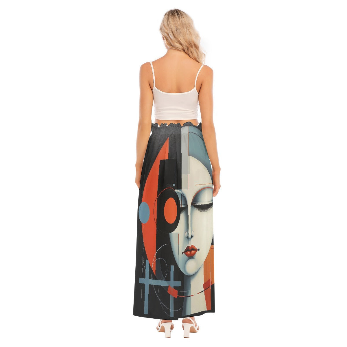 All-Over Print Women's Side Split Skirt