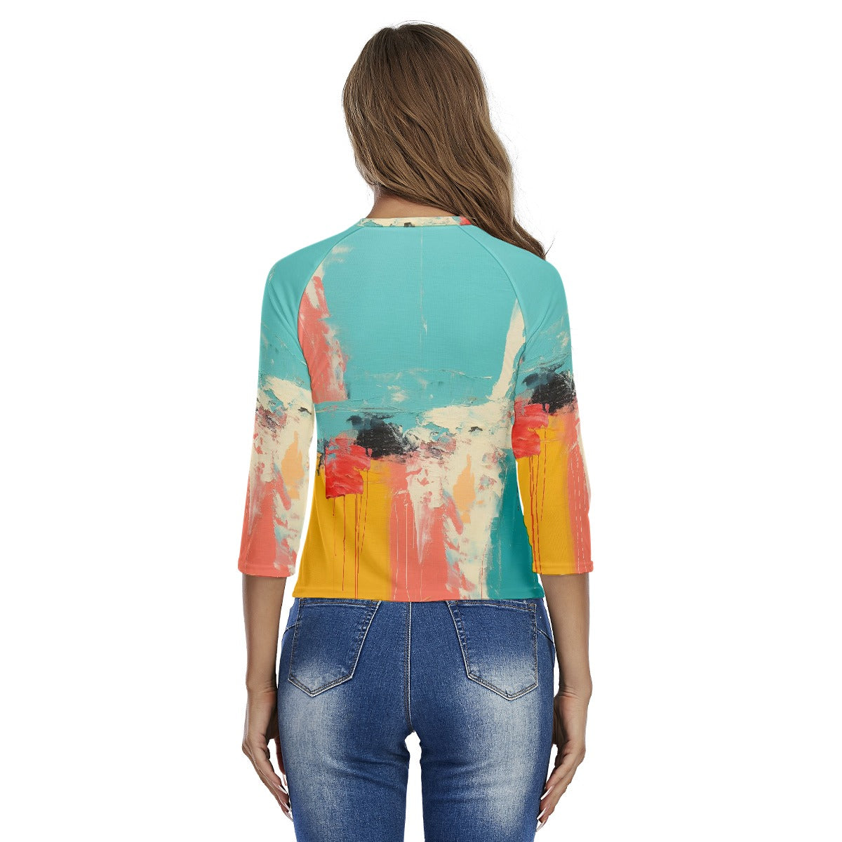All-Over Print Women's Raglan Sleeves T-shirts