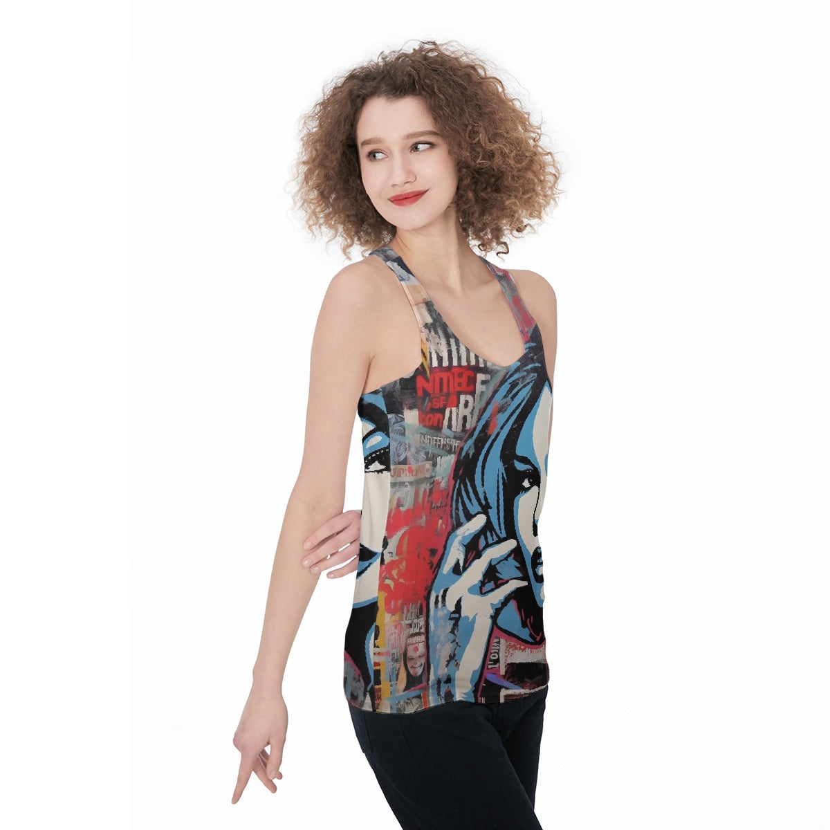 All-Over Print Women's Racerback Tank Top