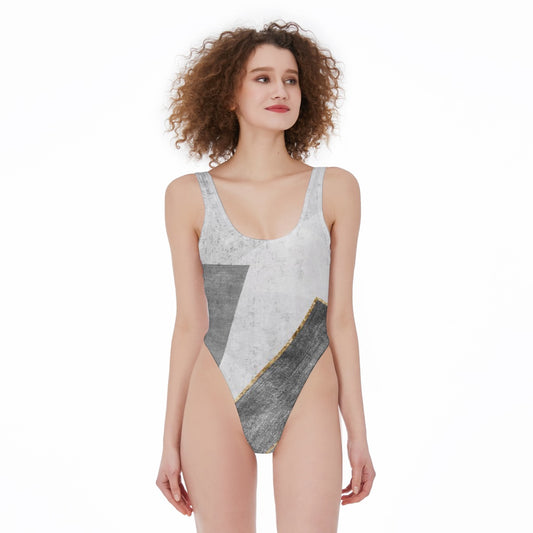 All-Over Print Women's High Cut One-piece Swimsuit