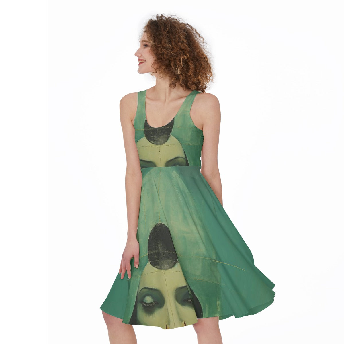 All-Over Print Women's Sleeveless Dress