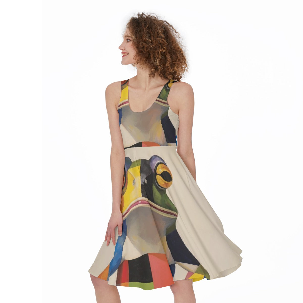 All-Over Print Women's Sleeveless Dress