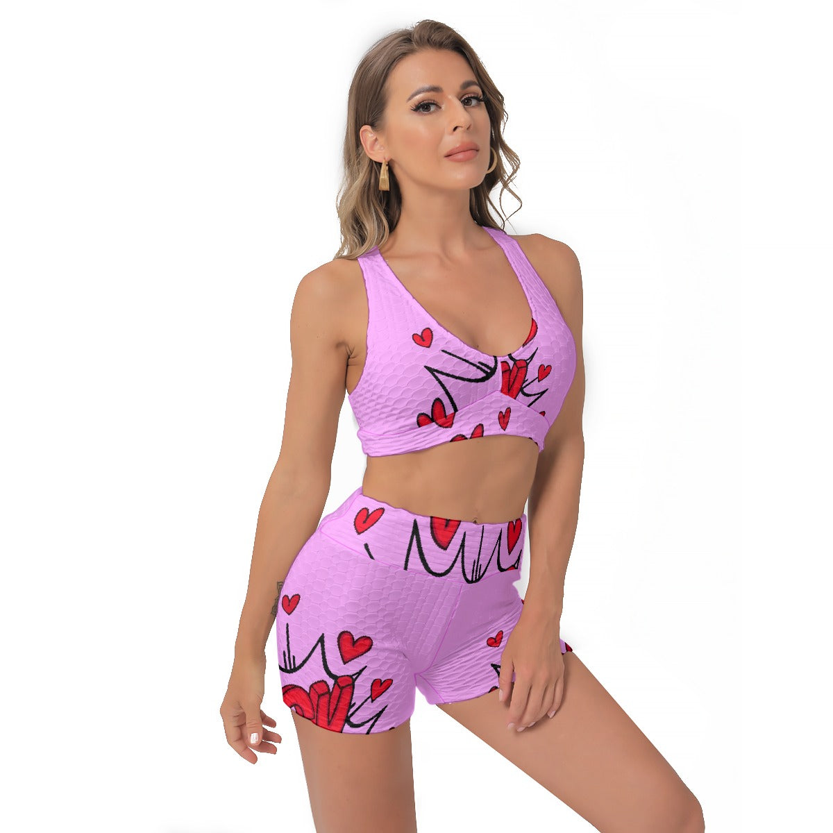 All-Over Print Women's Sports Bra Suit
