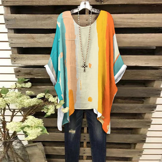 All-Over Print Women's Bat Sleeve Shirt