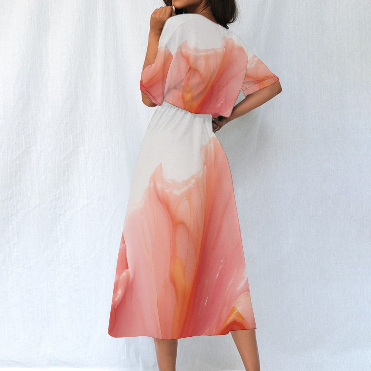 All-Over Print Women's Elastic Waist Dress