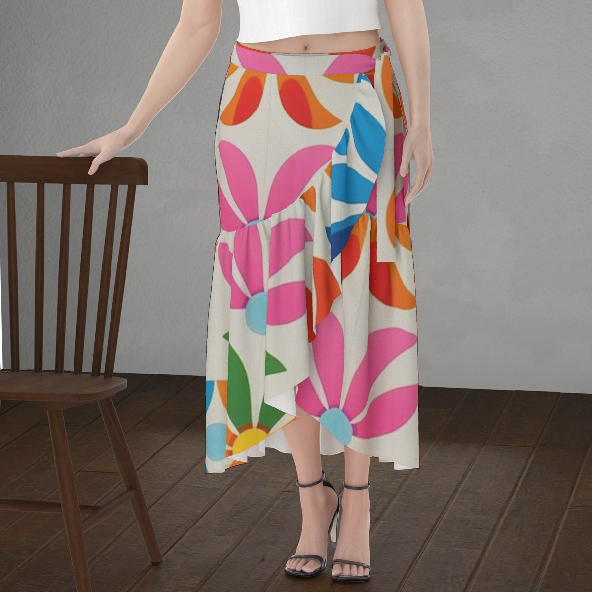 All-Over Print Women's Wrap Skirt