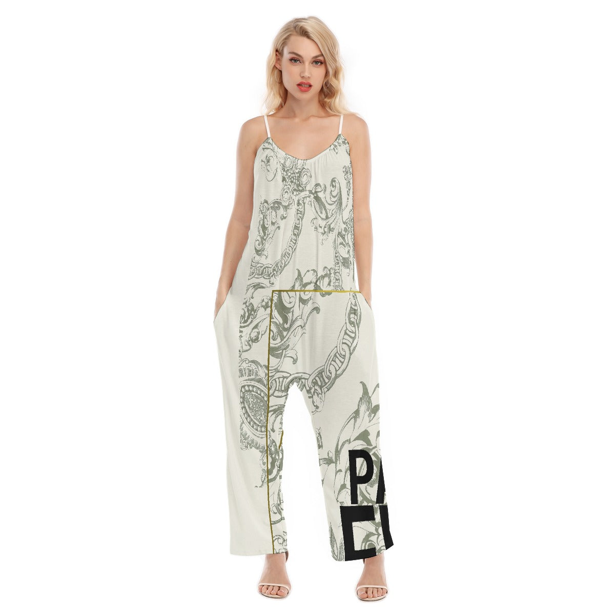 All-Over Print Women's Loose Cami Jumpsuit