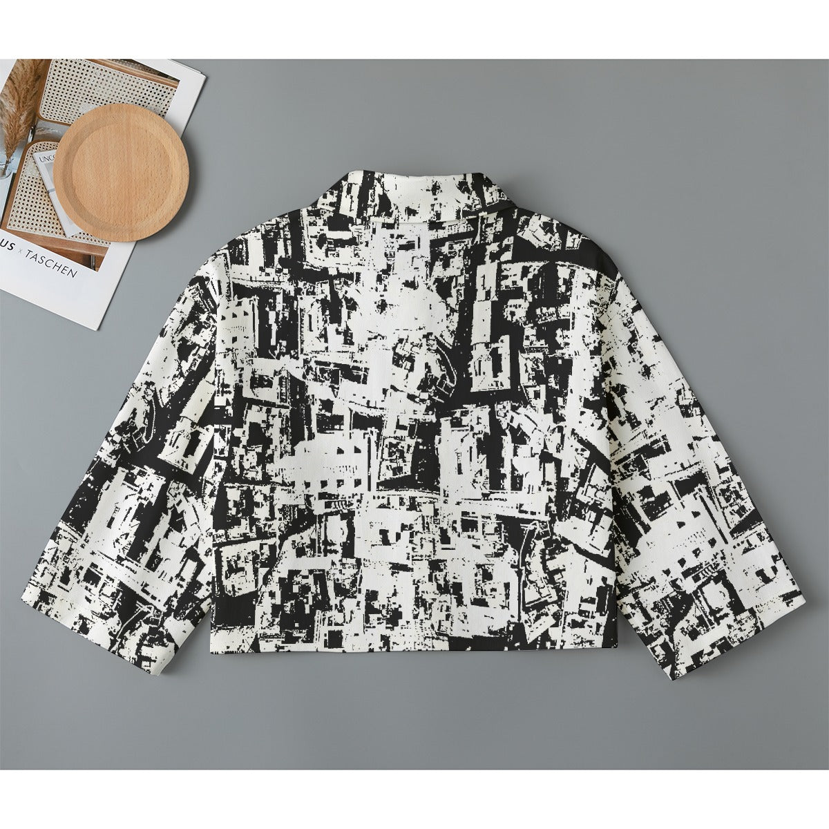 All-Over Print Women's Cropped Jacket | 245GSM Cotton