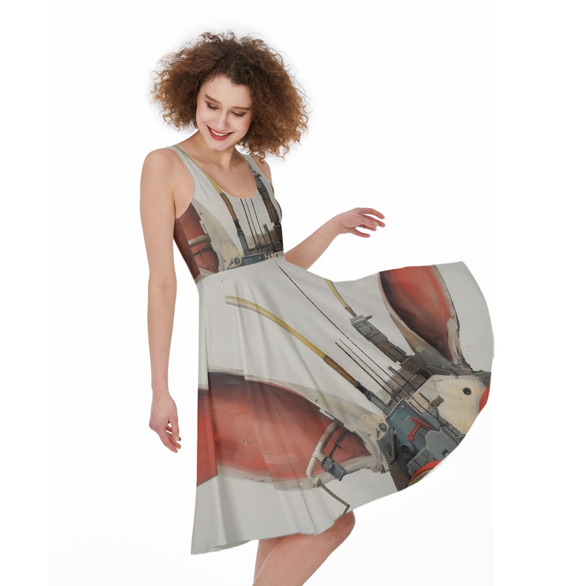 All-Over Print Women's Sleeveless Dress