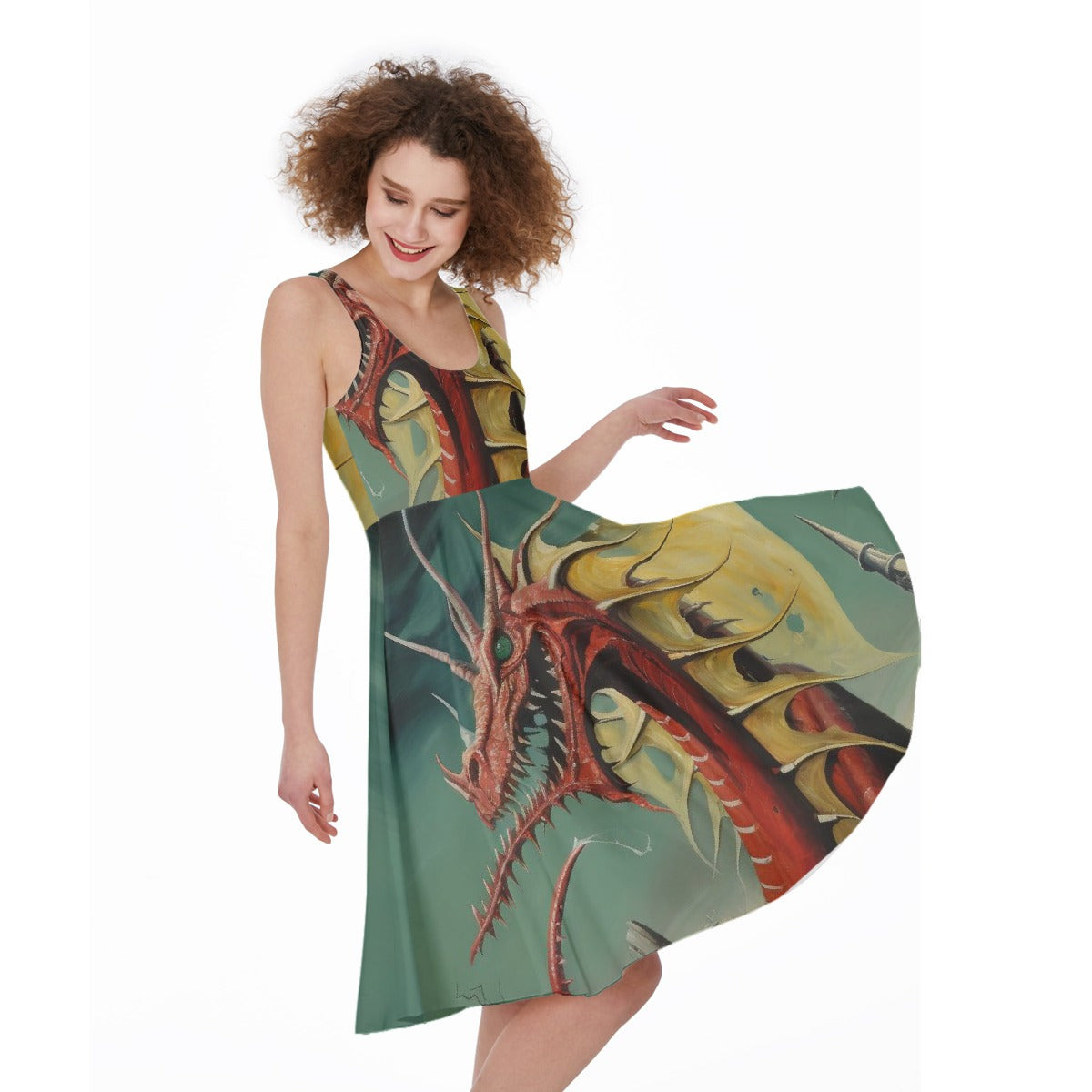 All-Over Print Women's Sleeveless Dress