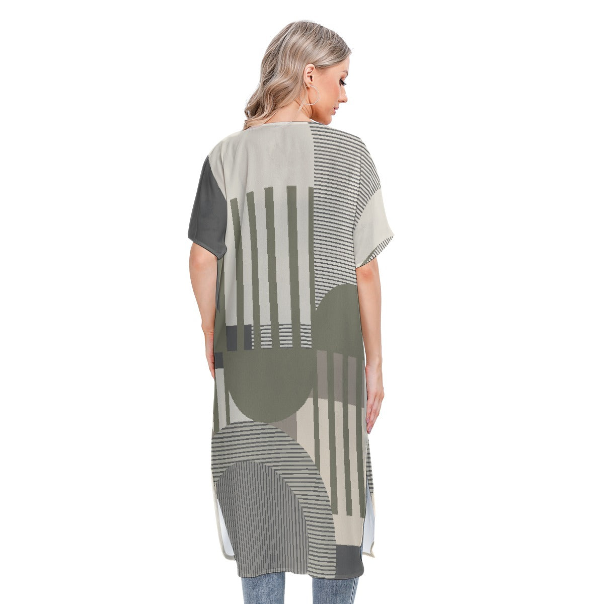 All-Over Print Women's Short Sleeve Cardigan