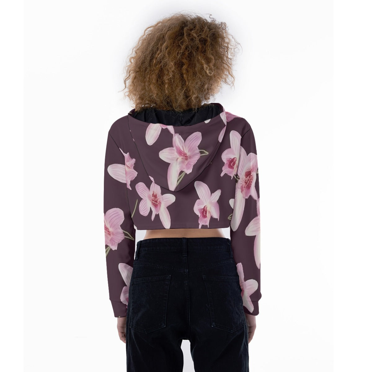 All-Over Print Women's Crop Top Hoodie