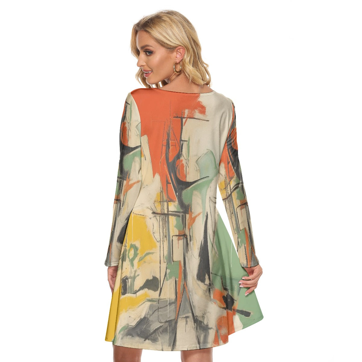 All-Over Print Women's Crew Neck Dress