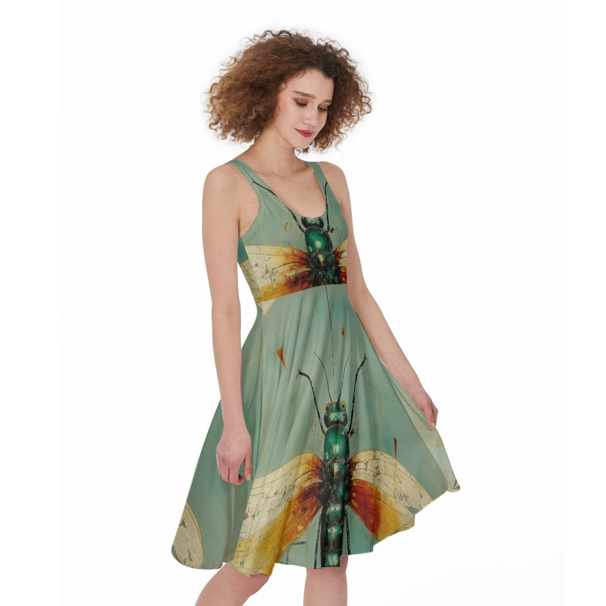 All-Over Print Women's Sleeveless Dress