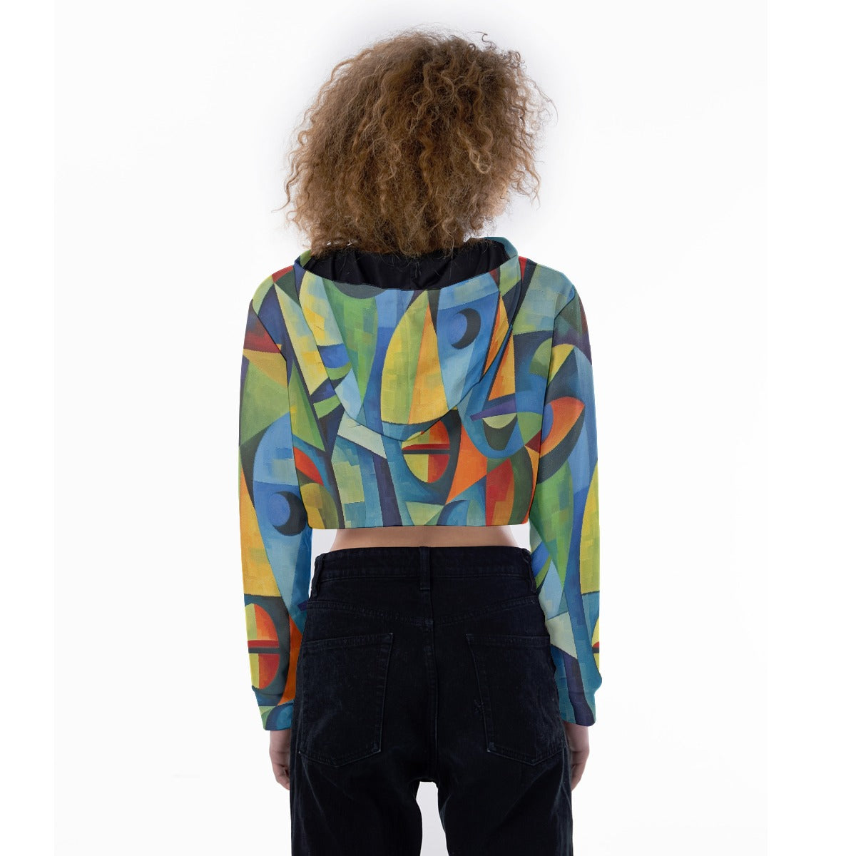 All-Over Print Women's Crop Top Hoodie