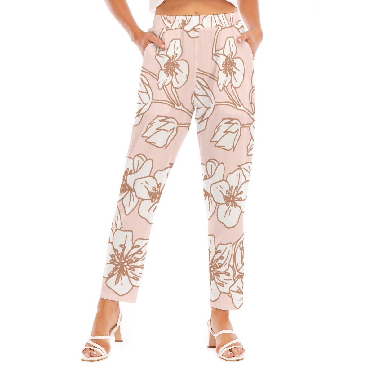 All-Over Print Women's Loose Straight-leg Pants