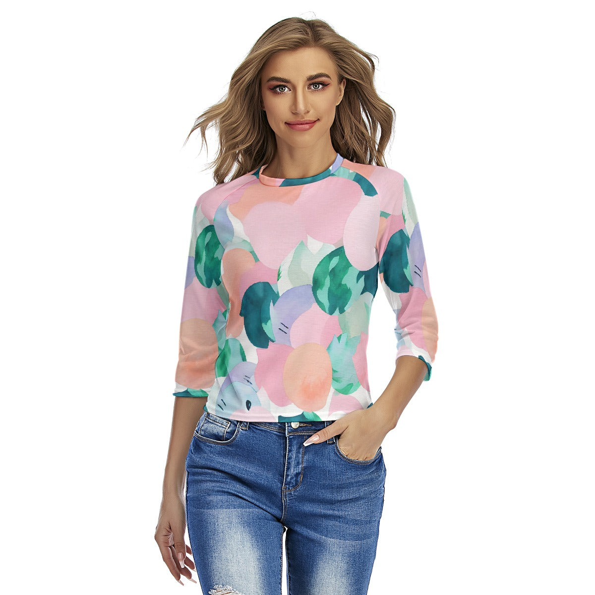 All-Over Print Women's Raglan Sleeves T-shirts