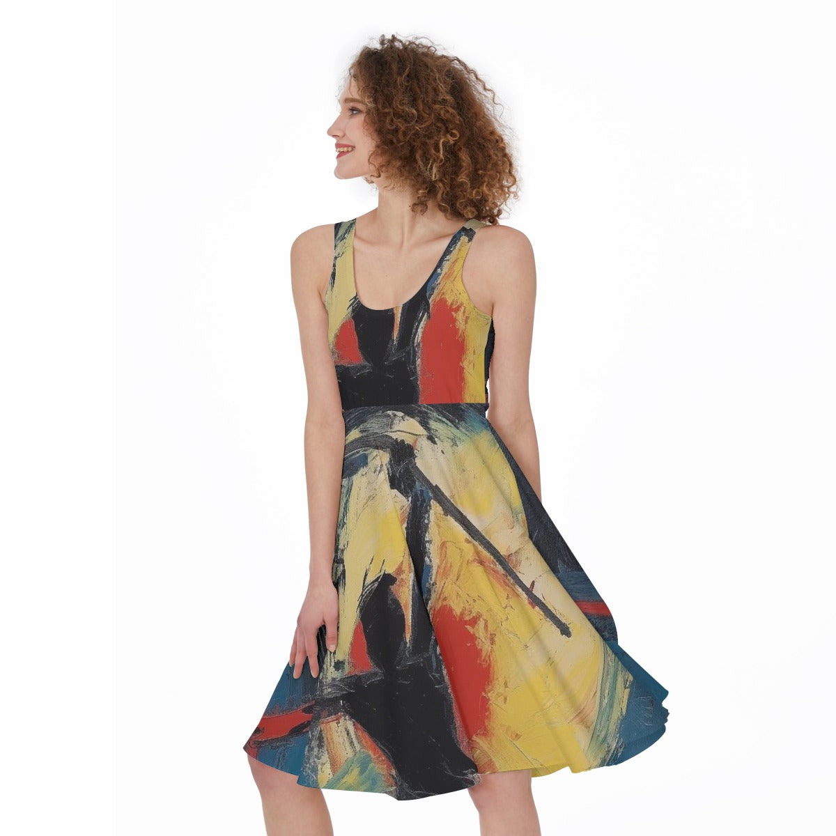 All-Over Print Women's Sleeveless Dress