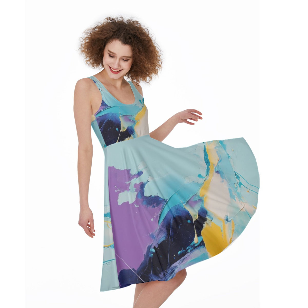 All-Over Print Women's Sleeveless Dress