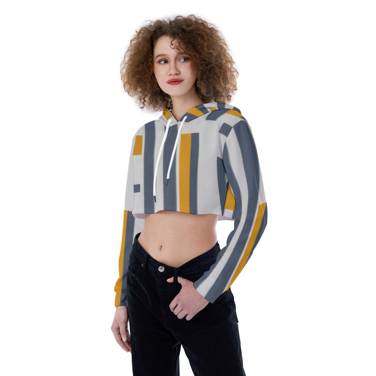 All-Over Print Women's Crop Top Hoodie