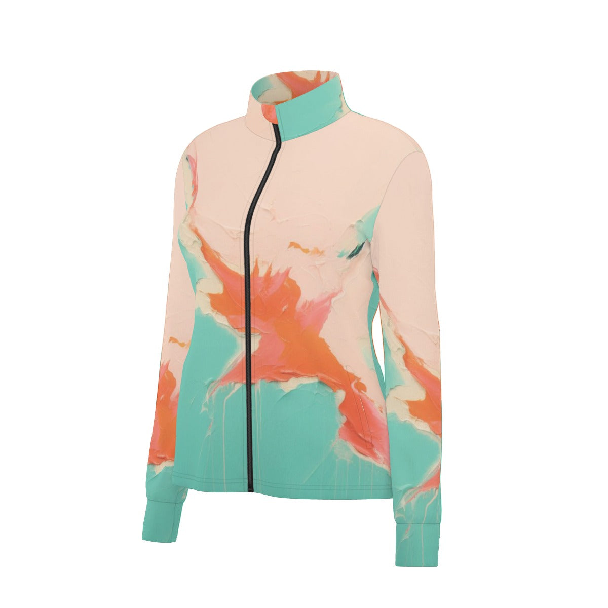 All-Over Print Women's Long Sleeve Thumbhole Jacket