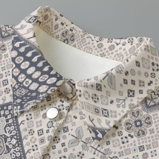 All-Over Print Women's Cropped Jacket | 245GSM Cotton