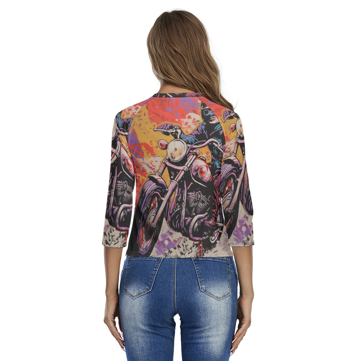 All-Over Print Women's Raglan Sleeves T-shirts