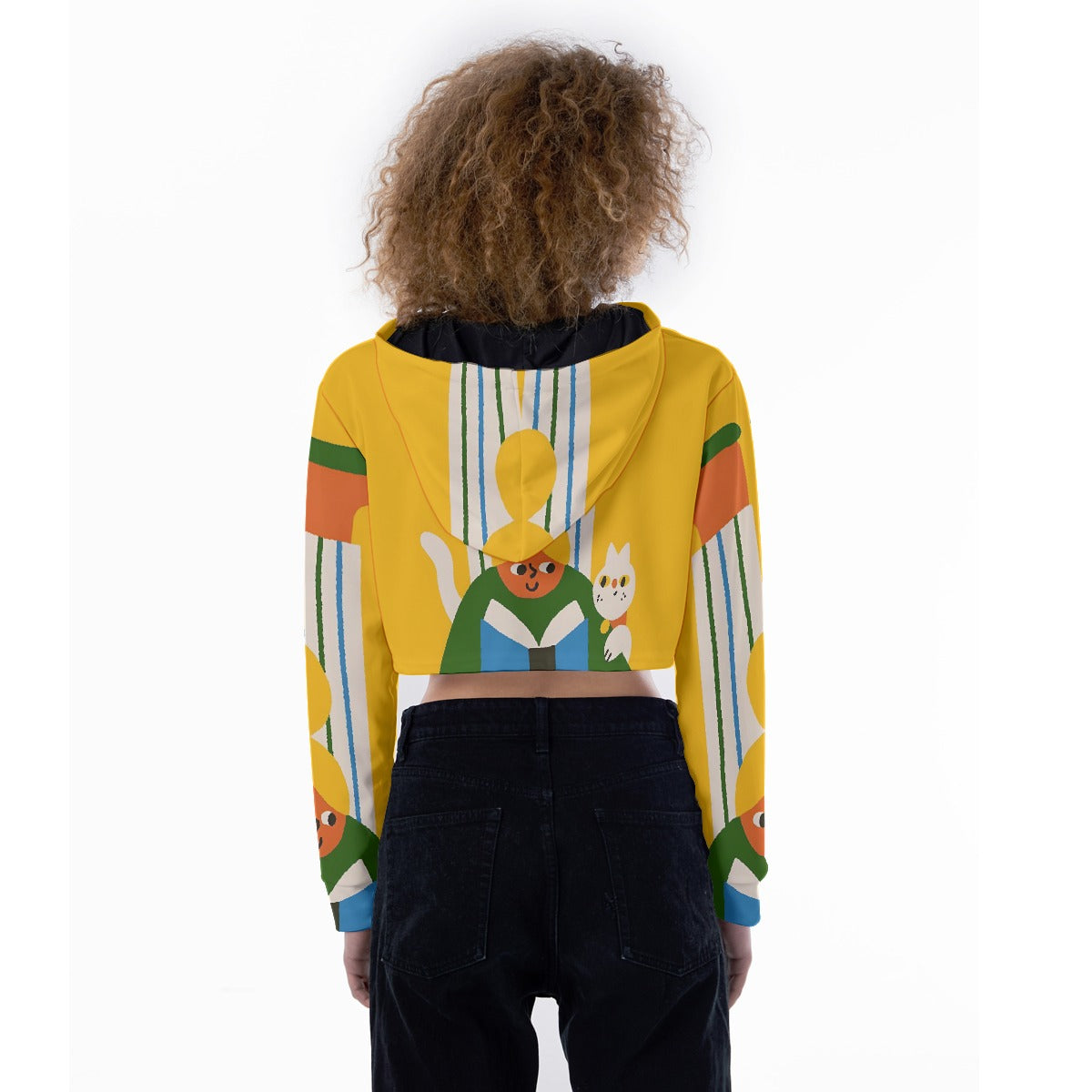 All-Over Print Women's Crop Top Hoodie
