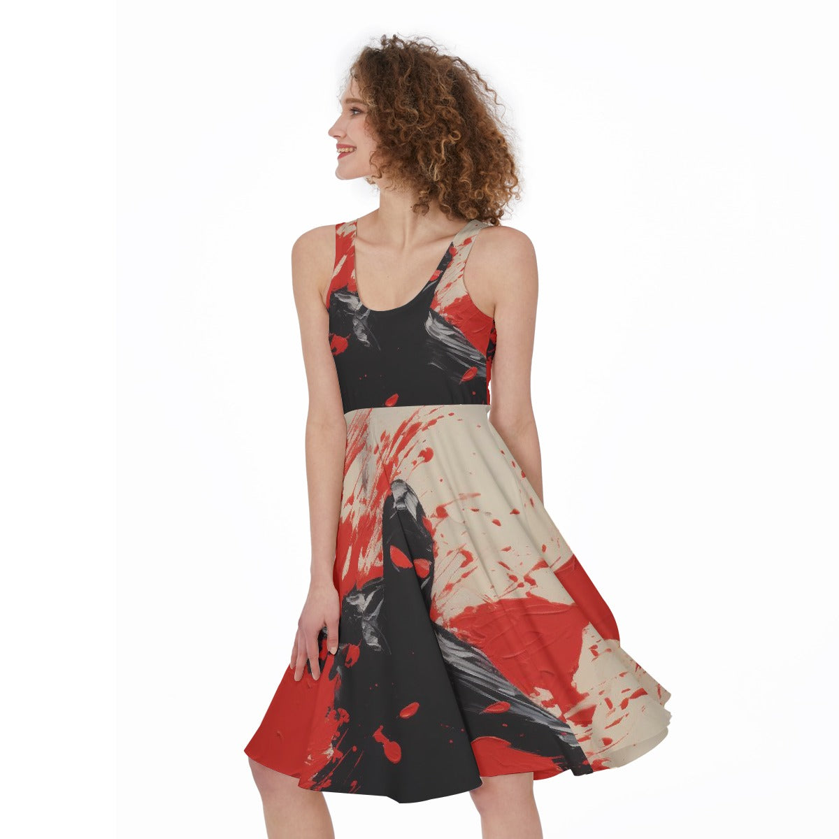 All-Over Print Women's Sleeveless Dress