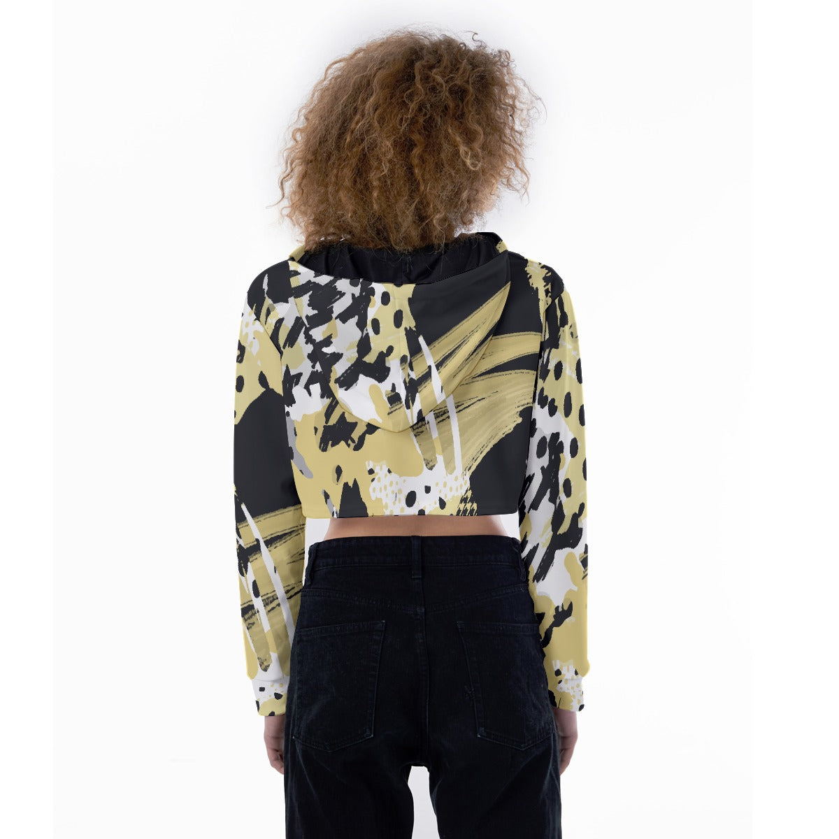 All-Over Print Women's Crop Top Hoodie