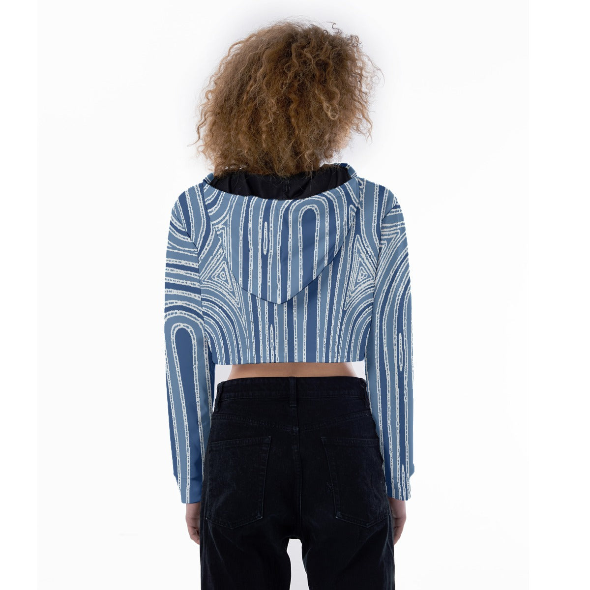 All-Over Print Women's Crop Top Hoodie