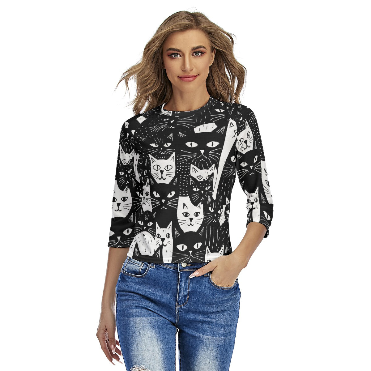 All-Over Print Women's Raglan Sleeves T-shirts