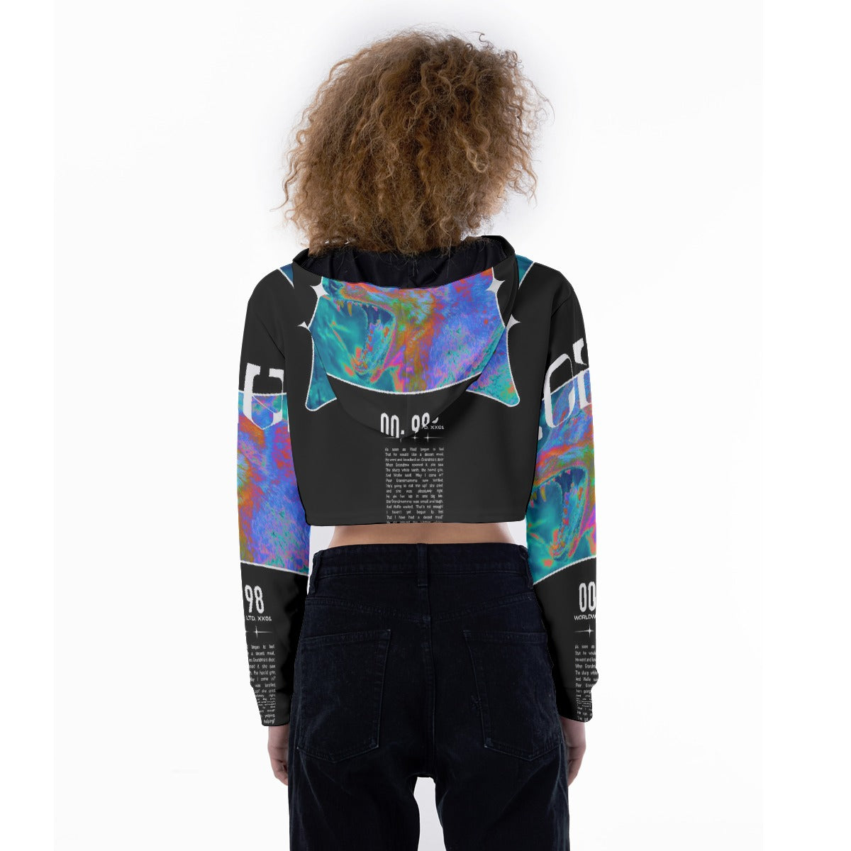 All-Over Print Women's Crop Top Hoodie