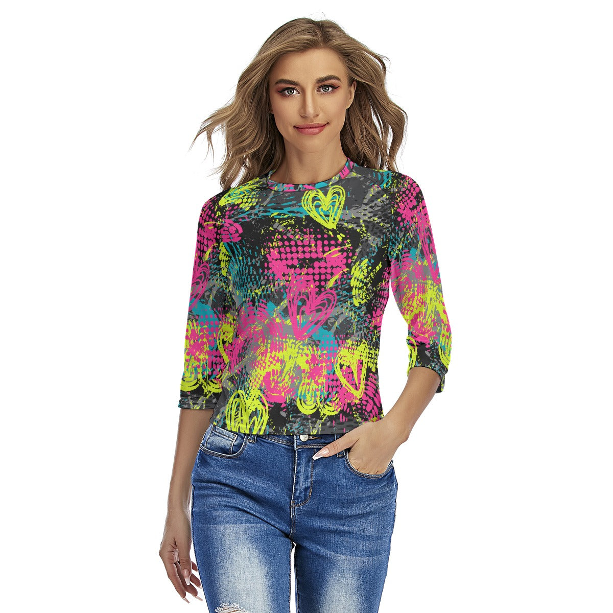 All-Over Print Women's Raglan Sleeves T-shirts
