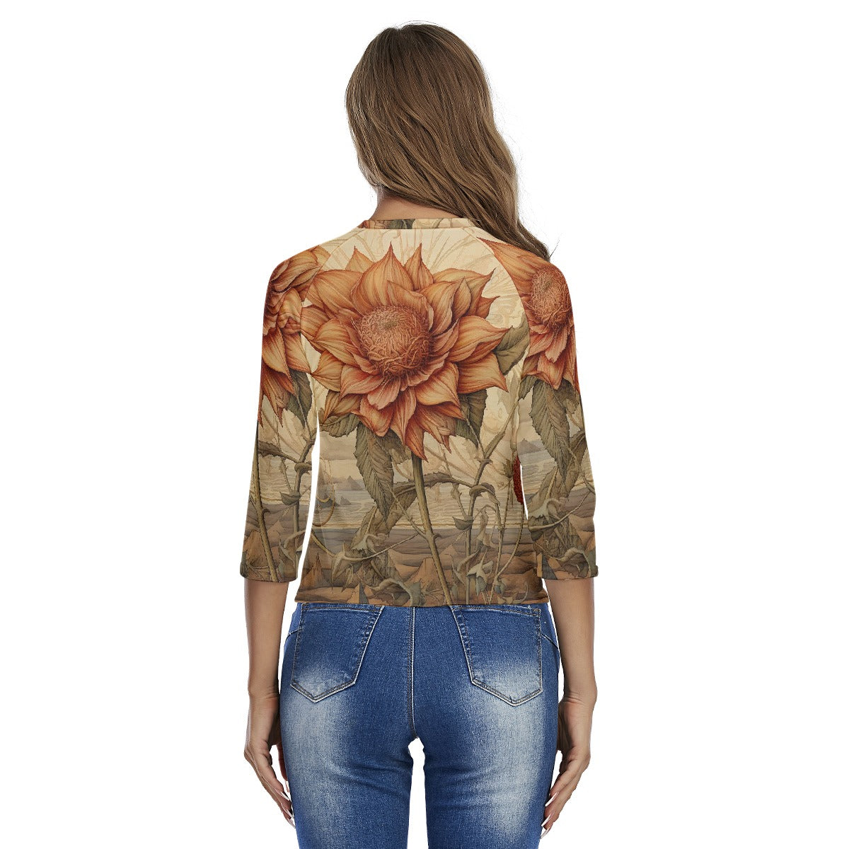 All-Over Print Women's Raglan Sleeves T-shirts