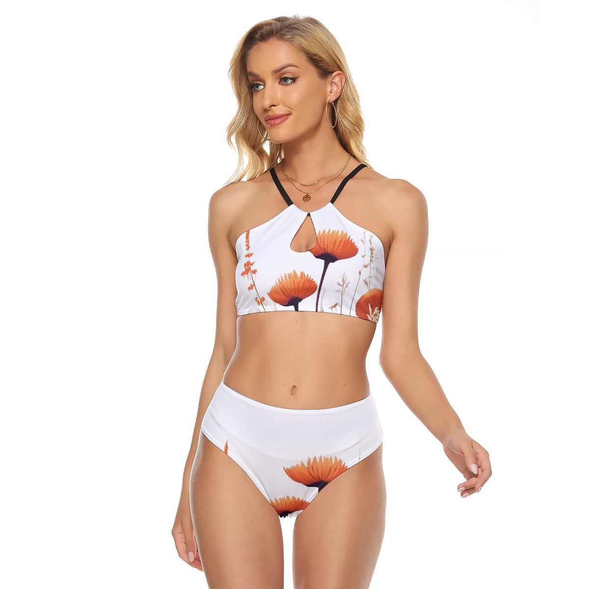 All-Over Print Women's Cami Keyhole One-piece Swimsuit