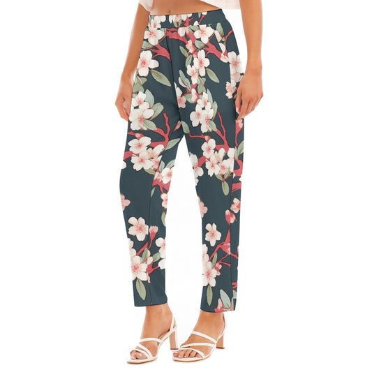 All-Over Print Women's Loose Straight-leg Pants